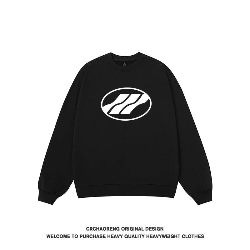 We11done Konne Crew Neck Sweatshirt Men 2024 Student Loose Trendy Couple Shirt