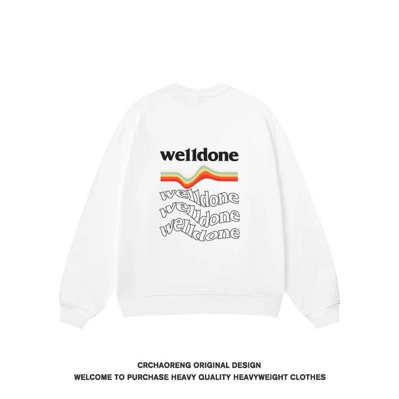 We11done Konne Crew Neck Sweatshirt Men New Versatile Niche Pure Cottonweight Long Sleeve Top Style 1