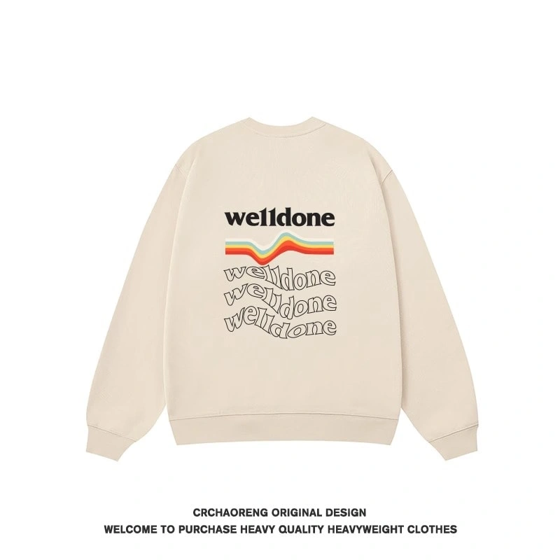 We11done Konne Crew Neck Sweatshirt Men New Versatile Niche Pure Cottonweight Long Sleeve Top Style 2