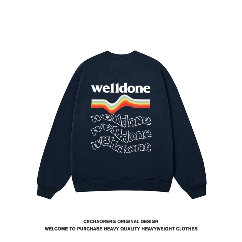 We11done Konne Crew Neck Sweatshirt Men New Versatile Niche Pure Cottonweight Long Sleeve Top Style 6