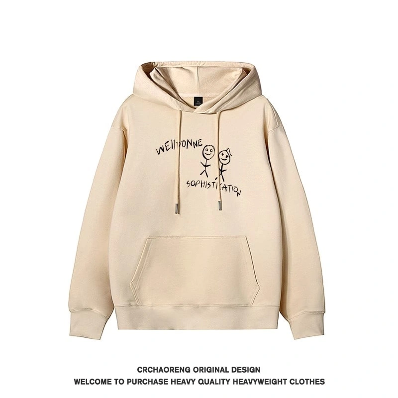 We11done Konne Fleece Crew Neck Hoodie Men Retro Casual Loose Jacket Style 5