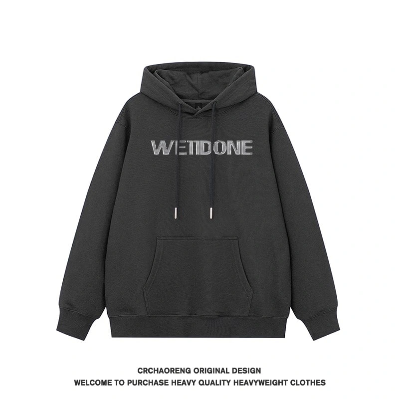 We11done Konne Fleece Jacket Trendy Retro Loose Hoodie Men Style 2