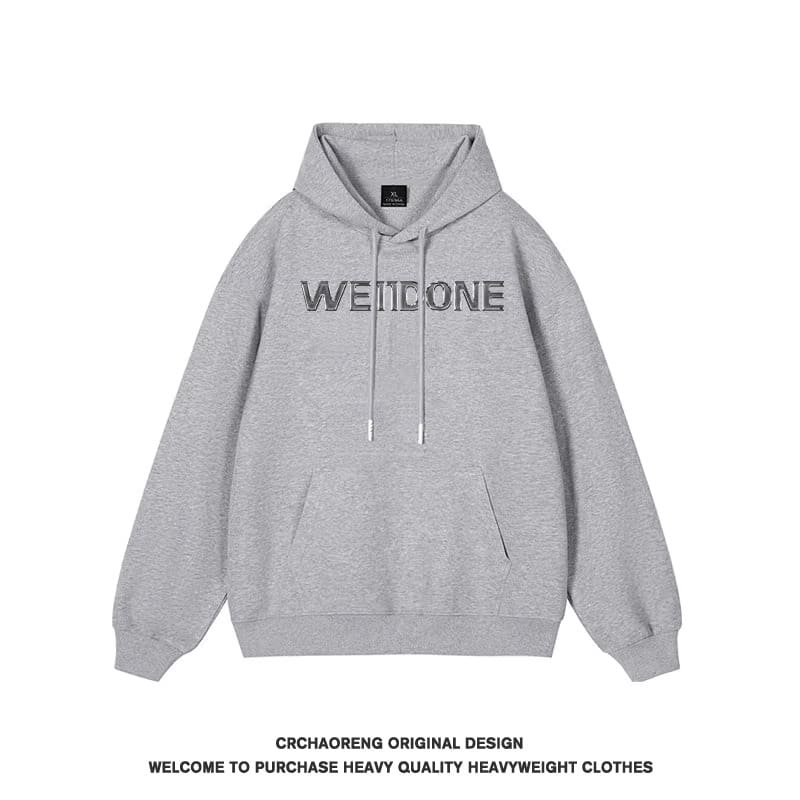 We11done Konne Fleece Jacket Trendy Retro Loose Hoodie Men Style 3