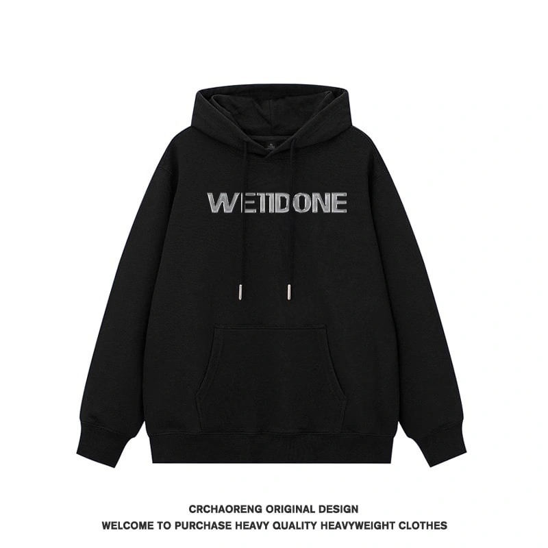 We11done Konne Fleece Jacket Trendy Retro Loose Hoodie Men