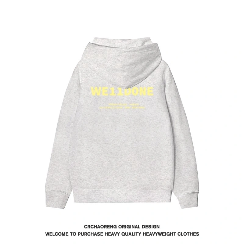 We11done Konne Genuine 2024 New Letter Print Hoodie Men Casual Loose Jacket Style 4
