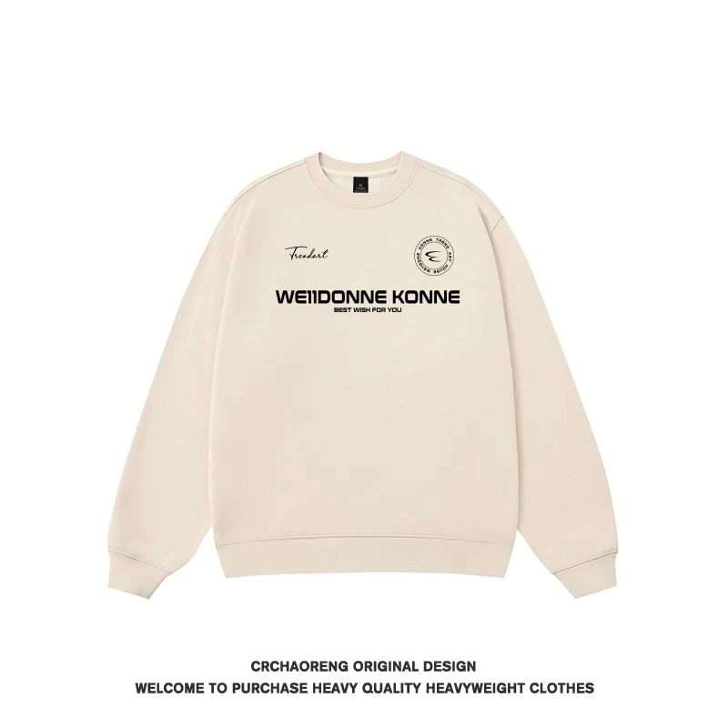 We11done Konne Genuine Trend Brand 2024 New Crew Neck Sweatshirt Men Retro High Street Top Style 5