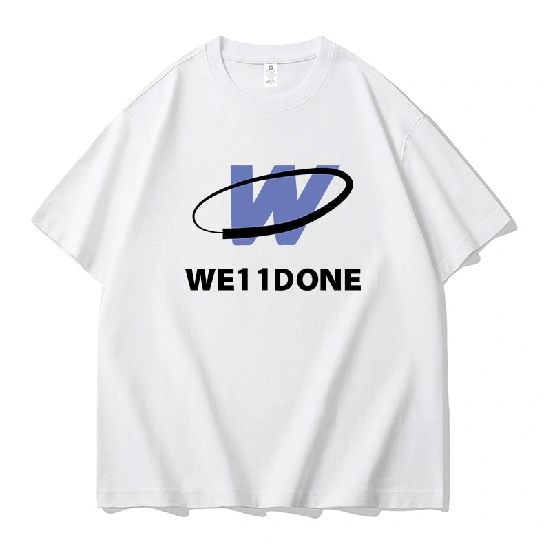 We11done Konne High Street Short Sleeve T-Shirt Men Casual Loose Half Sleeve Pure Cotton Trend Brand Top Style 1