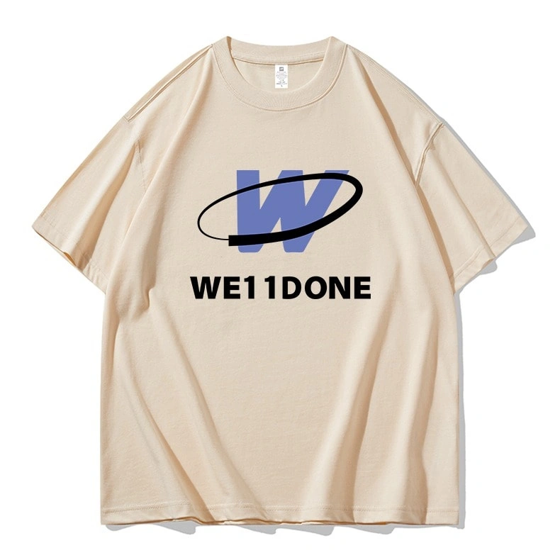 We11done Konne High Street Short Sleeve T-Shirt Men Casual Loose Half Sleeve Pure Cotton Trend Brand Top Style 3