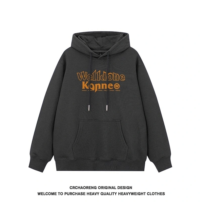 We11done Konne Hoodie Men 2024 Loose Versatile Casual High Street Jacket Trend Style 2