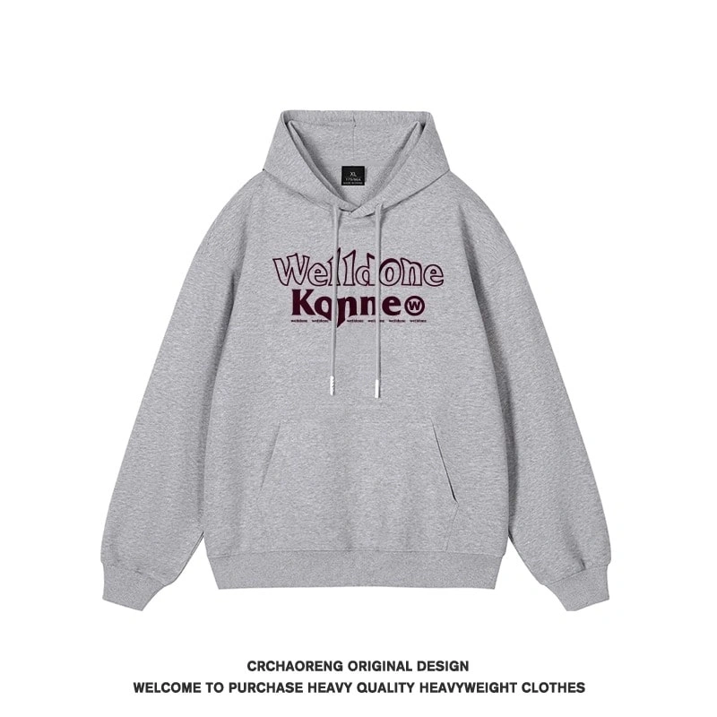 We11done Konne Hoodie Men 2024 Loose Versatile Casual High Street Jacket Trend Style 3