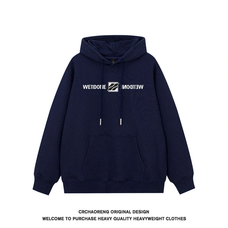 We11done Konne Hoodie Men 2024 New Fleece Thick High Street Trend Jacket Style 1