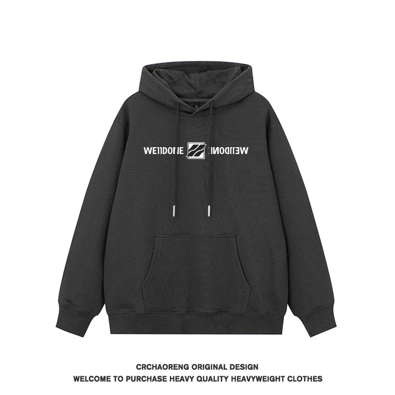 We11done Konne Hoodie Men 2024 New Fleece Thick High Street Trend Jacket Style 2