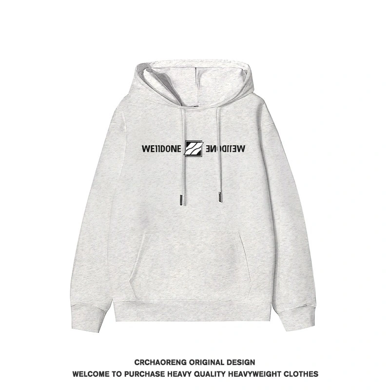 We11done Konne Hoodie Men 2024 New Fleece Thick High Street Trend Jacket Style 4