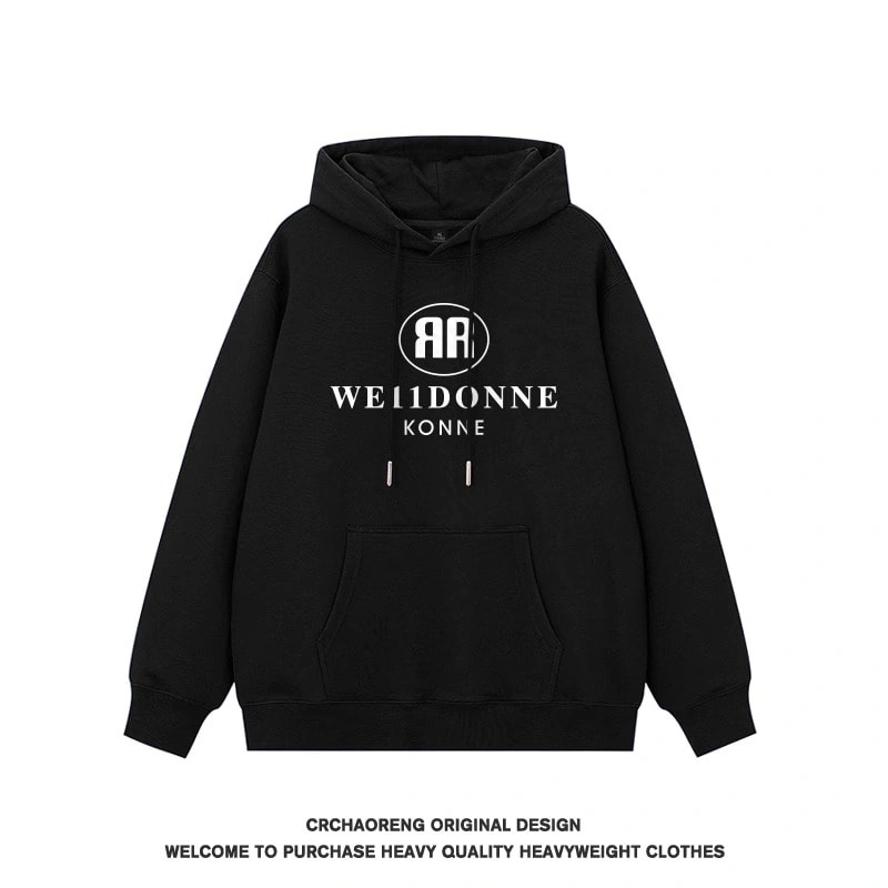 We11done Konne Hoodie Men 2024 New Pure Cottonweight Fashion Loose Jacket Trend