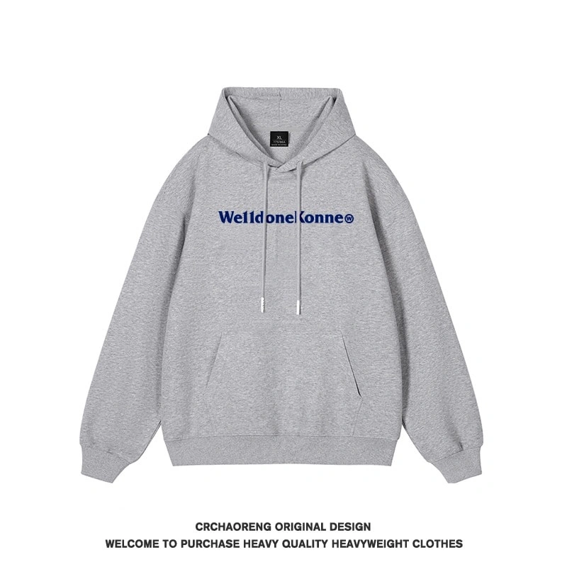 We11done Konne Hoodie Men 2024 Retro Pure Cotton Jacket Trend Style 3