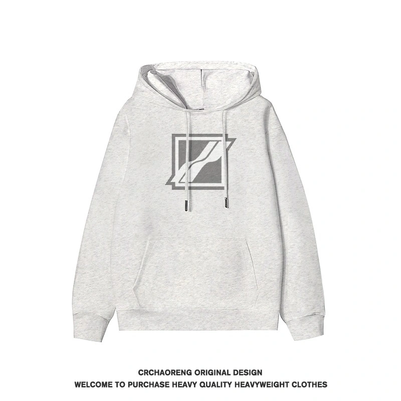 We11done Konne Hoodie Men Pure Cottonweight Fleece Thick Pullover Jacket Style 4