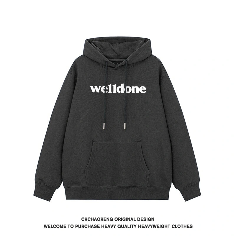 We11done Konne Hoodie Men Retro 2024 Pure Cottonweight Jacket Style 2