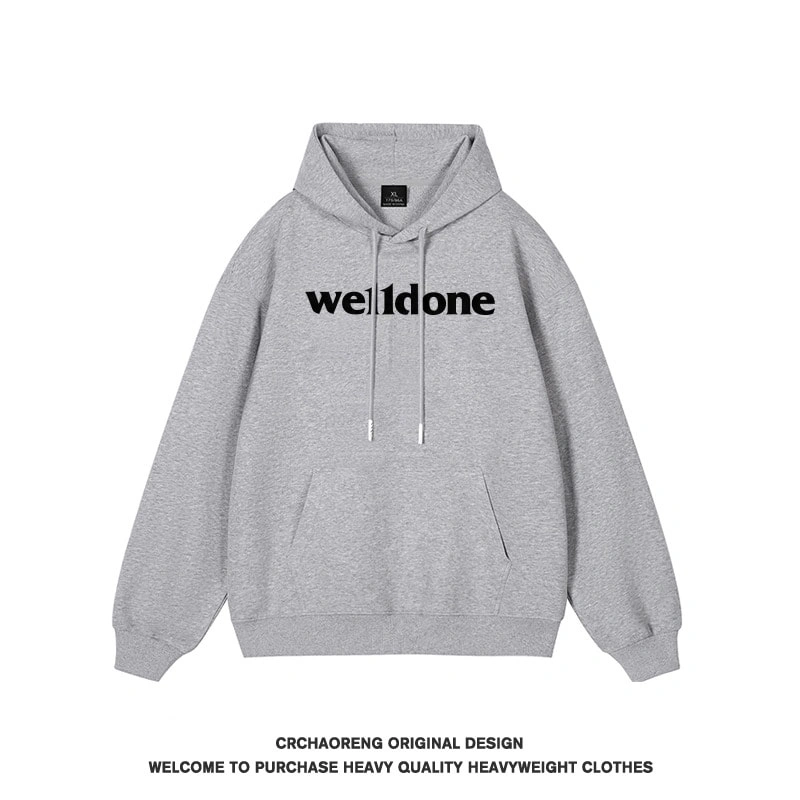 We11done Konne Hoodie Men Retro 2024 Pure Cottonweight Jacket Style 4