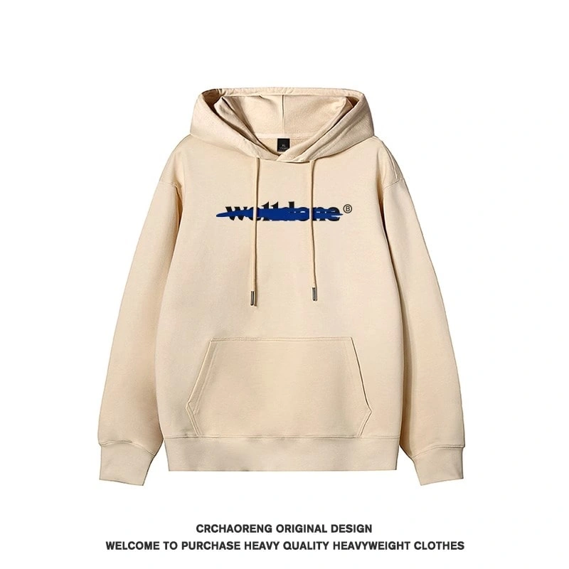 We11done Konne Hoodie Men Retro Casual Loose Pure Cotton Fleece Jacket Style 5