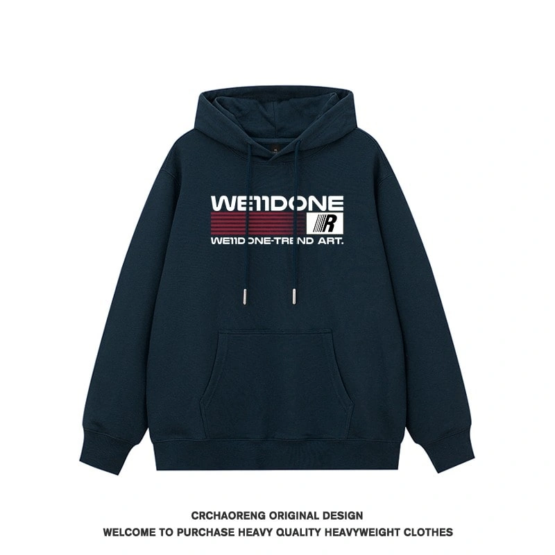 We11done Konne Hoodie Men Trend Brand High Street Retro Loose Jacket Style 1