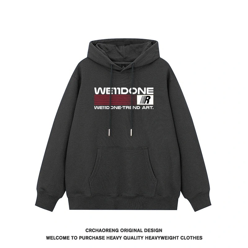 We11done Konne Hoodie Men Trend Brand High Street Retro Loose Jacket Style 2