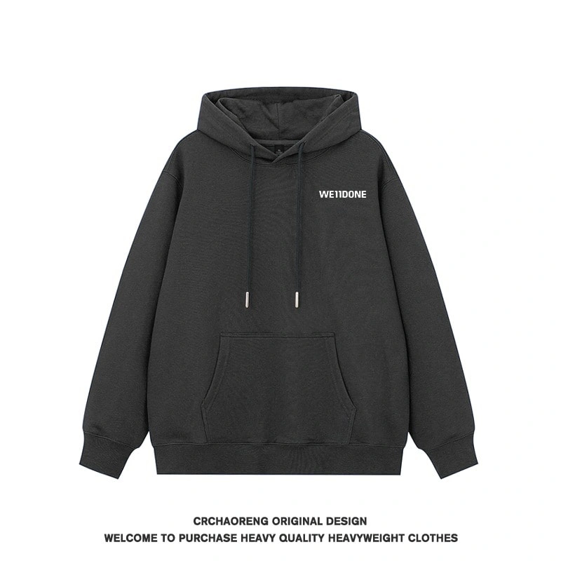 We11done Konne Hoodie Retro Trendy Loose Pure Cotton Dapper Jacket Men Style 2