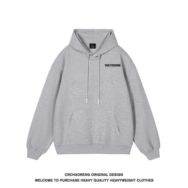 We11done Konne Hoodie Retro Trendy Loose Pure Cotton Dapper Jacket Men Style 3