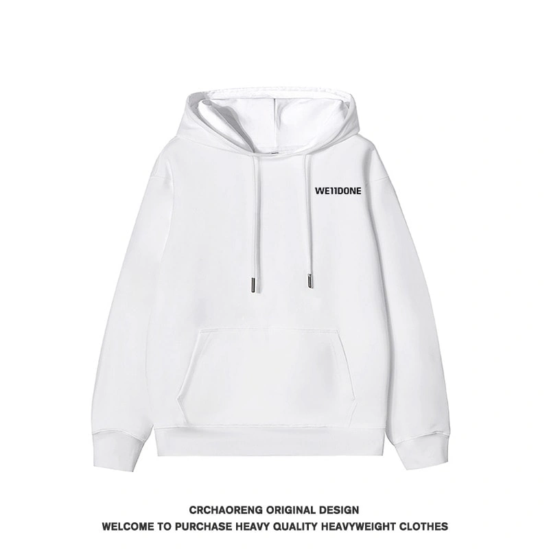 We11done Konne Hoodie Retro Trendy Loose Pure Cotton Dapper Jacket Men Style 5