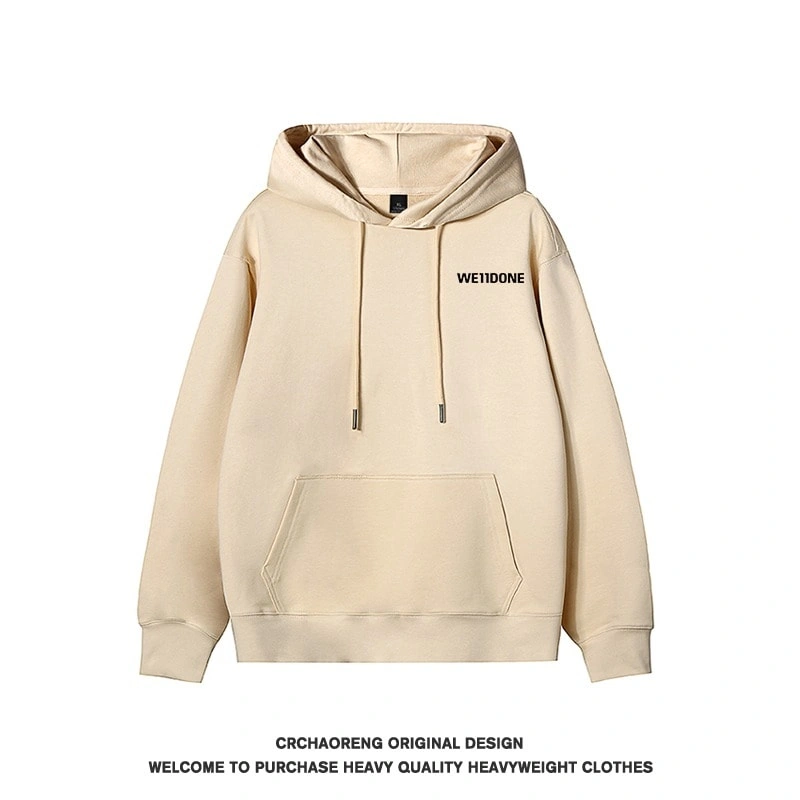 We11done Konne Hoodie Retro Trendy Loose Pure Cotton Dapper Jacket Men Style 6