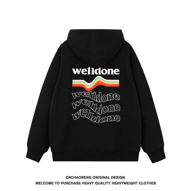 We11done Konne Hoodie Young Men 2024 Retro Fashion Jacket Trend Style 1