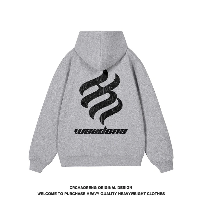 We11done Konne Hoodie Young Men New Pure Cottonweight Retro Versatile Jacket Trend Style 4