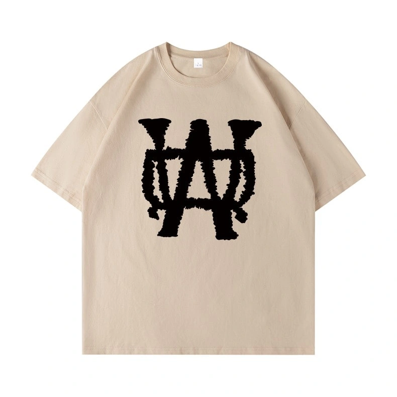 We11done Konne Korean Retro Versatile Short Sleeve T-Shirt Men Loose Pure Cotton High Street Half Sleeve Top Style 3