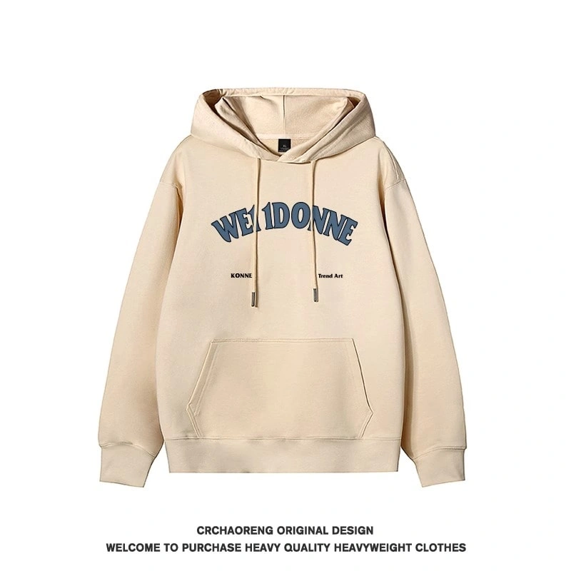 We11done Konne Letter Print Hoodie Men Pure Cotton Retro High end Trend Brand Jacket Style 4