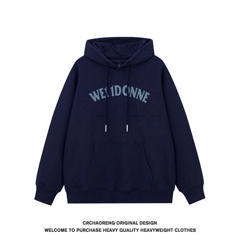 We11done Konne Letter Print Hoodie Men Pure Cotton Retro High end Trend Brand Jacket