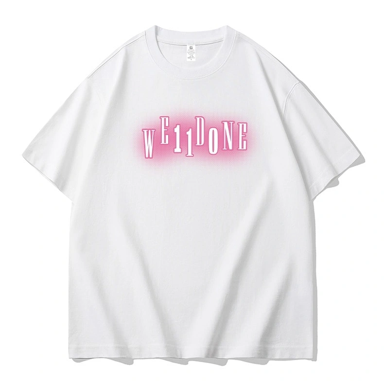 We11done Konne Loose Pure Cotton Trend Half Sleeve Top Crew Neck Short Sleeve T-Shirt Men Style 1