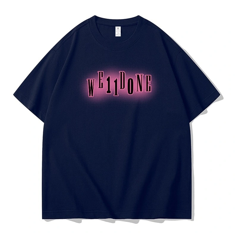 We11done Konne Loose Pure Cotton Trend Half Sleeve Top Crew Neck Short Sleeve T-Shirt Men Style 4