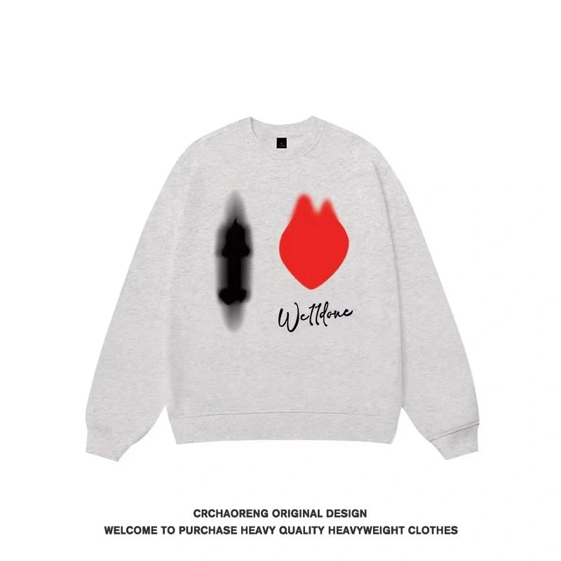 We11done Konne Loose Versatile Crew Neck Sweatshirt Men 2024 New Trendy Casual Shirt Style 3