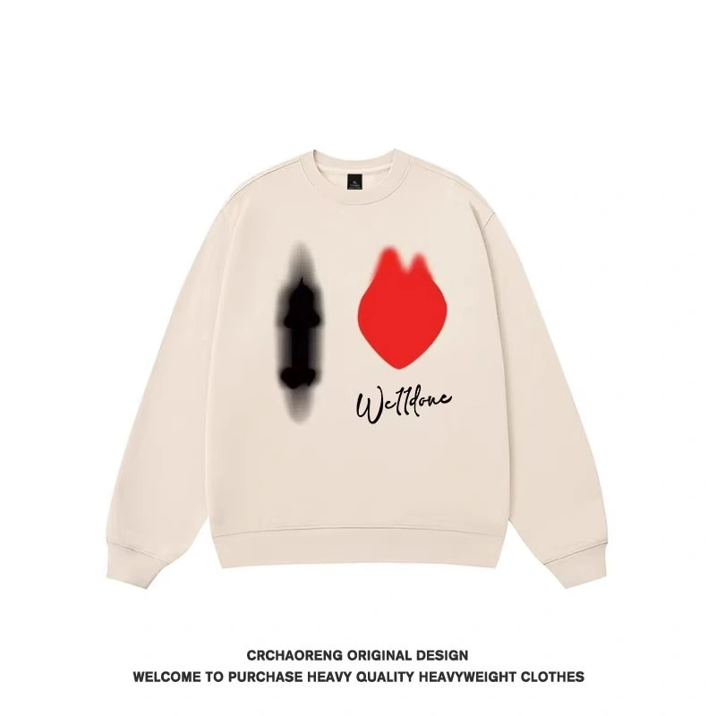 We11done Konne Loose Versatile Crew Neck Sweatshirt Men 2024 New Trendy Casual Shirt Style 5
