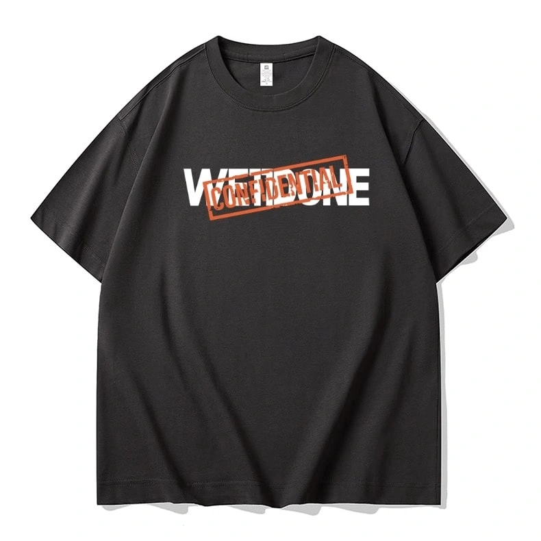 We11done Konne New Casual Loose Half Sleeve Top Niche Trend Brand Short Sleeve T-Shirt Men Style 2