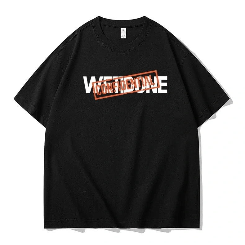 We11done Konne New Casual Loose Half Sleeve Top Niche Trend Brand Short Sleeve T-Shirt Men