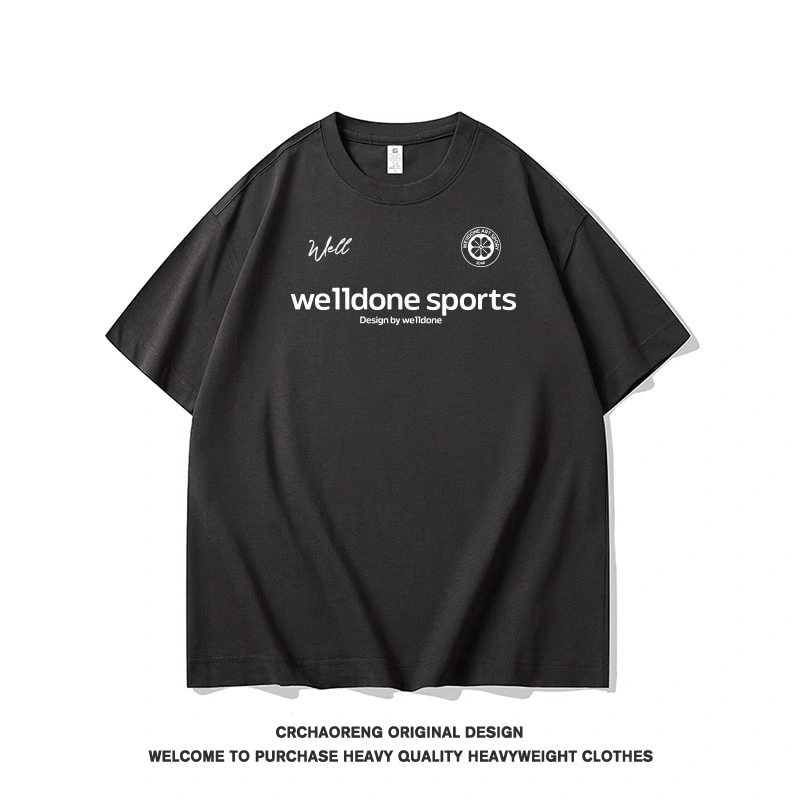 We11done Konne New Crew Neck Short Sleeve T-Shirt Men Street Casual Loose Top Style 1