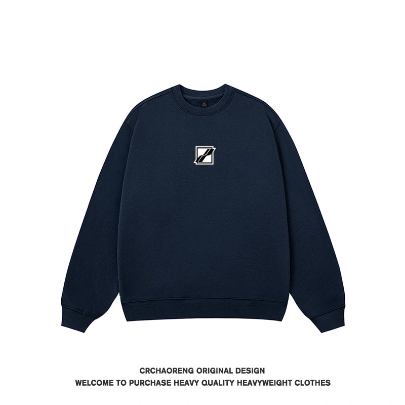 We11done Konne New Fleece Pure Cotton Base Layer Stiff Crew Neck Sweatshirt Men Style 1