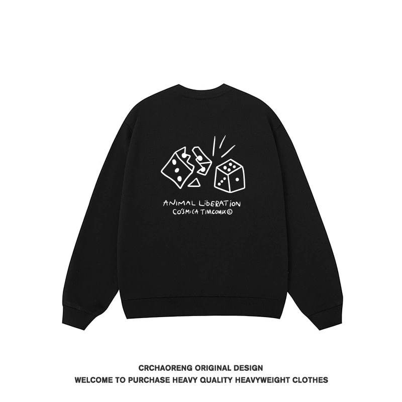 We11done Konne New Fleece Thick Stiff Sweatshirt Men European Trend Brand Crew Neck Shirt