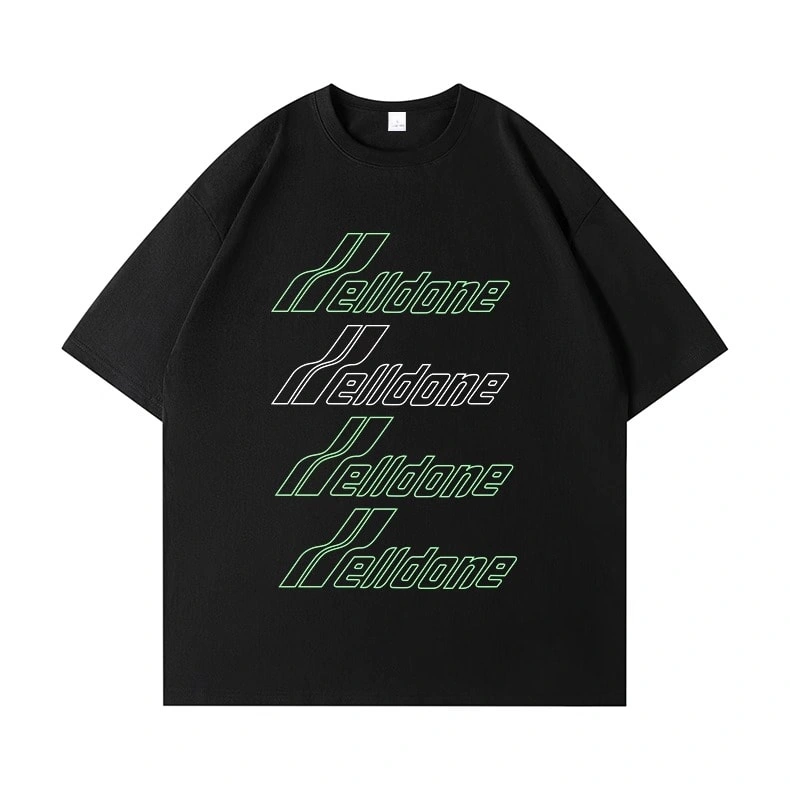 We11done Konne Niche Trend Brand Korean Casual Short Sleeve T-Shirt Men Fashion Versatile Half Sleeve Top