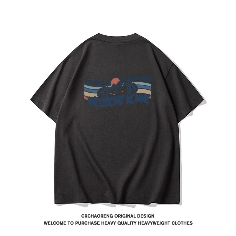 We11done Konne Niche Trend Brand Street Short Sleeve T-Shirt Men Casual Loose Versatile Top Style 1