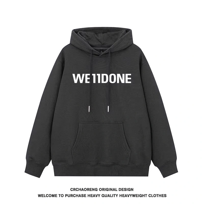 We11done Konne Oversize Hoodie Men Loose Trend Brand Student Couple Shirt Style 2