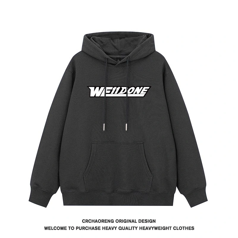 We11done Konne Oversize Loose Hoodie Men Fleece Jacket Style 2