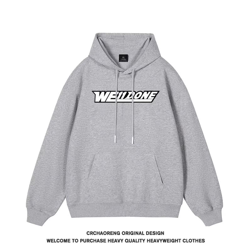 We11done Konne Oversize Loose Hoodie Men Fleece Jacket Style 3