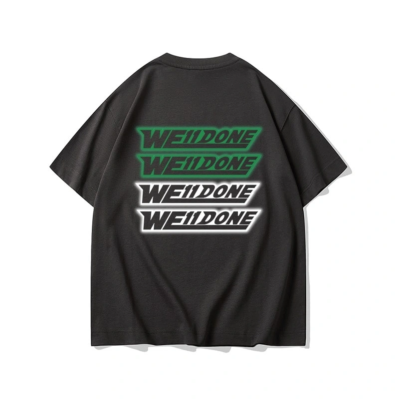 We11done Konne Pure Cotton Crew Neck Short Sleeve T-Shirt Men Casual Loose Simple Versatile Top Style 4