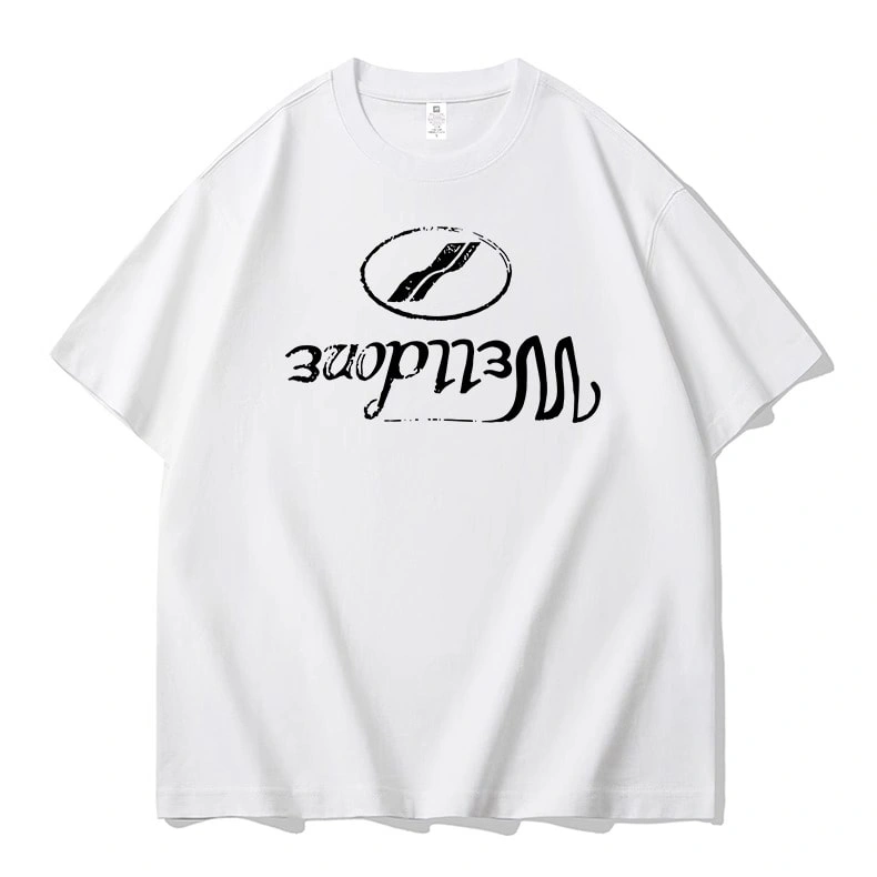 We11done Konne Pure Cotton Crew Neck Short Sleeve T-Shirt Men Fashion Trend Versatile Long Sleeve Top Style 3